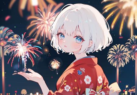 1688881221183995968-537738011-1girl, fireworks, solo, night, japanese clothes, kimono, upper body, blue eyes, bangs, looking at viewer, short hair, outdoors,.png